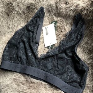 Lemonade Black Lace Bralette — Sheer Lace Comfort